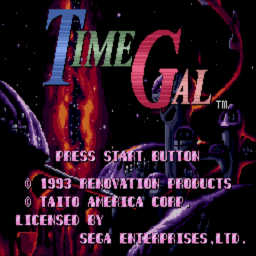 Time Gal (U) Title Screen